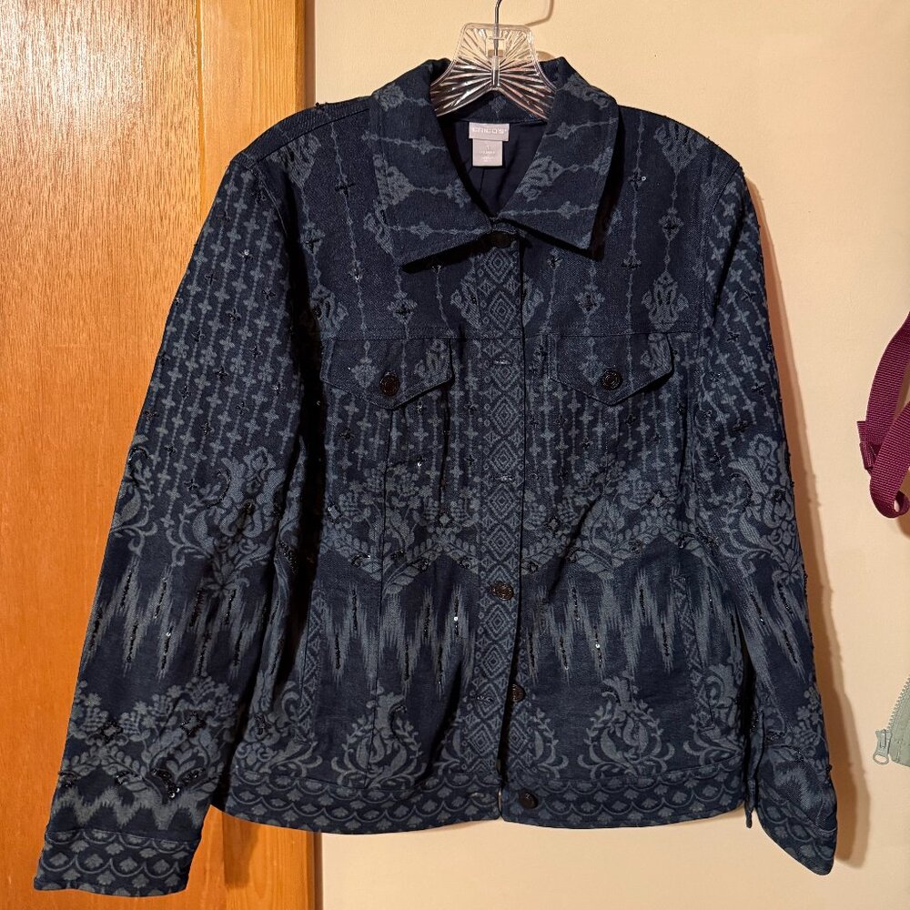 Chicos Shirt/Lightweight Jacket